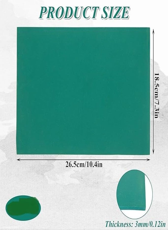 LUOSHI Linoleum Block for Printmaking, 8 x 12 Inch Linoleum Blocks Green Linocut Block Linoleum Block Printing for Engraving Art Project Printmaking Stamp Carving Block (Only One Sheet) - Image 2